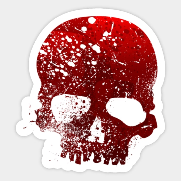 Skull Sticker by AILLISKAN